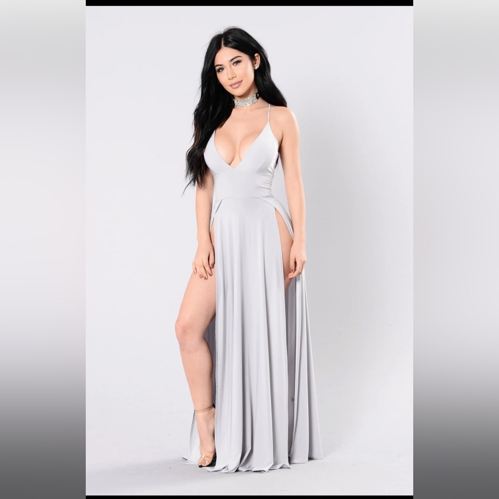 You Got What I Need Dress-Silver